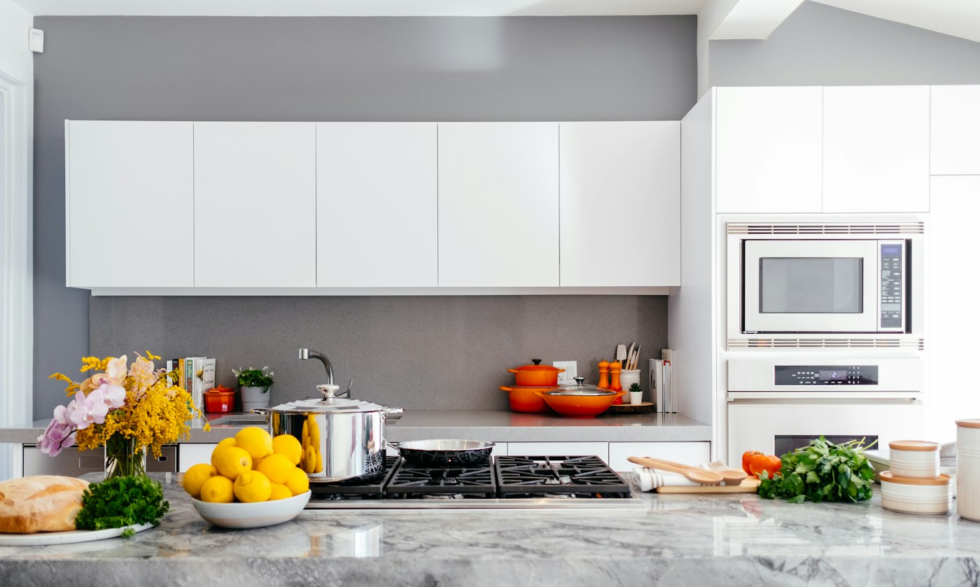 Deep cleaned kitchen